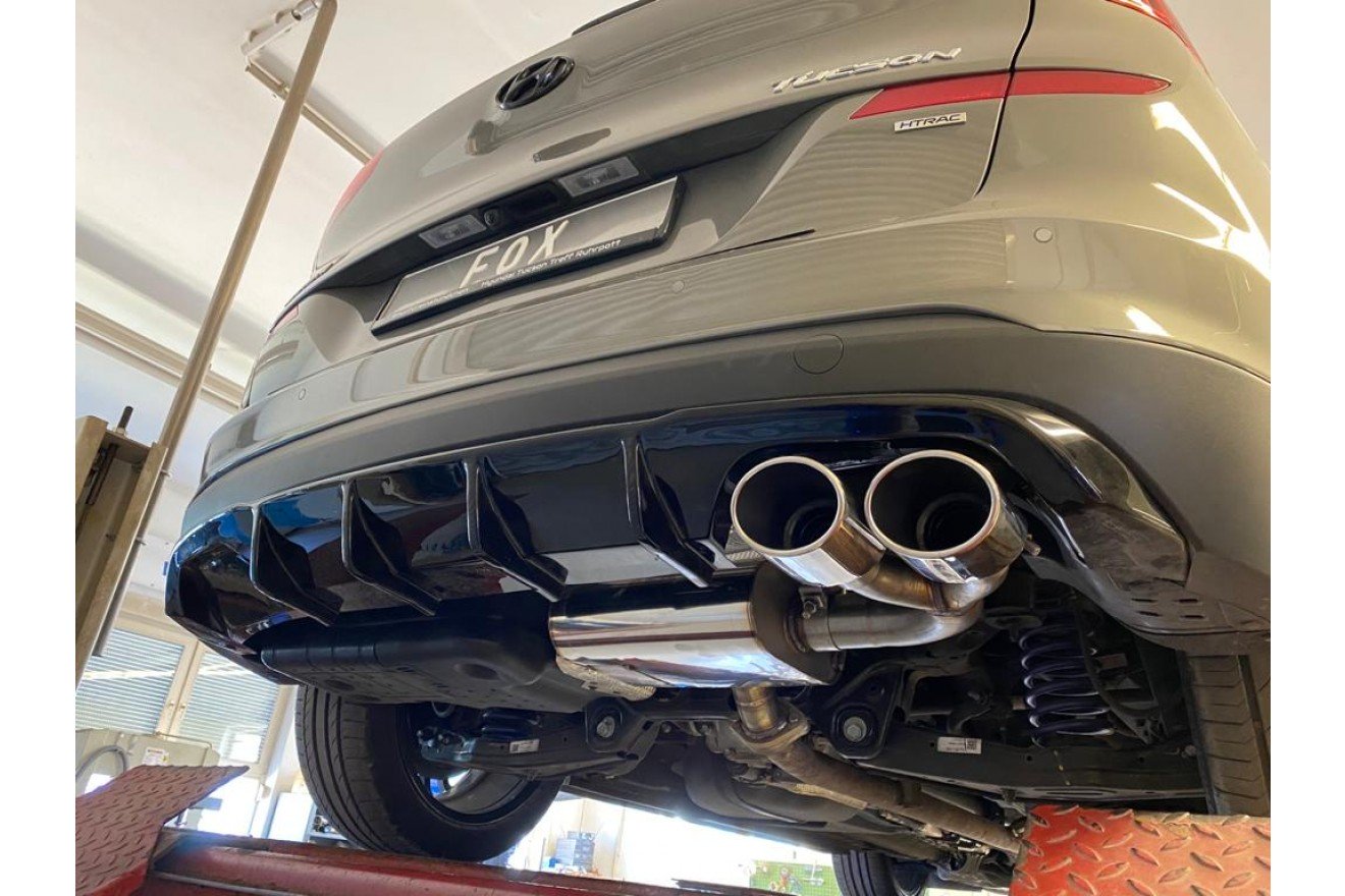 Fox Auspuff Sportauspuff Endschalldämpfer für Hyundai Tucson TLE Diesel 4x4