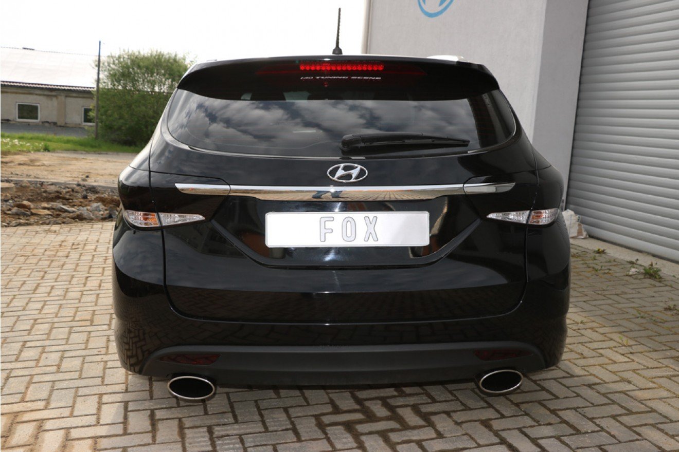 Fox Duplex Auspuff Sportauspuff Endschalldämpfer für Hyundai i40 CW Diesel 1.7l