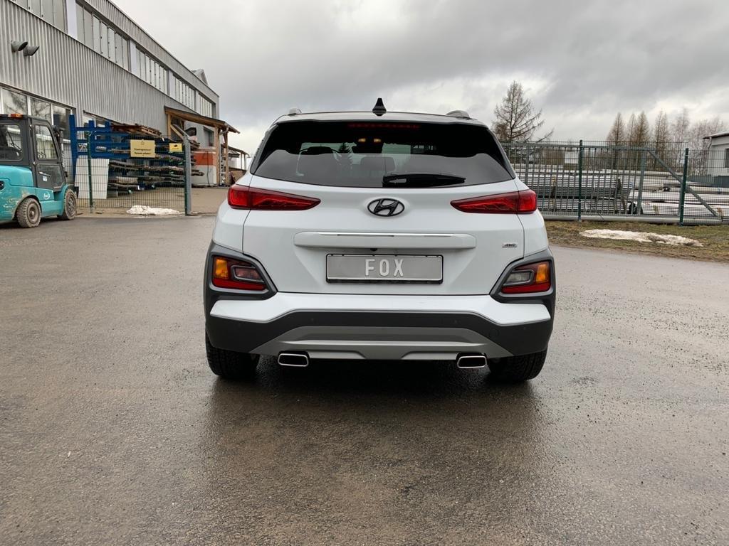 Fox Duplex Auspuff Sportauspuff Endschalldämpfer für Hyundai Kona 1.6l 130kW