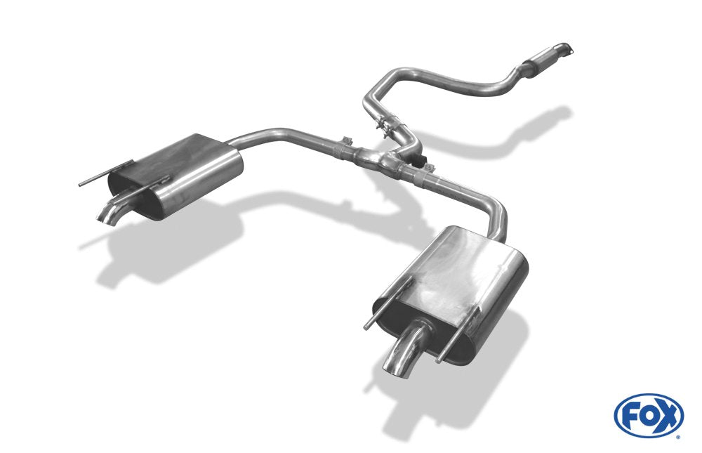 Fox Duplex Sportauspuff Sportendschalldämpfer für Opel Insignia B Tourer 1,6l