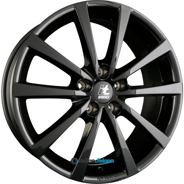 itWHEELS ALICE 7x17 ET40 5x114.3 NB74.1 Glanzschwarz