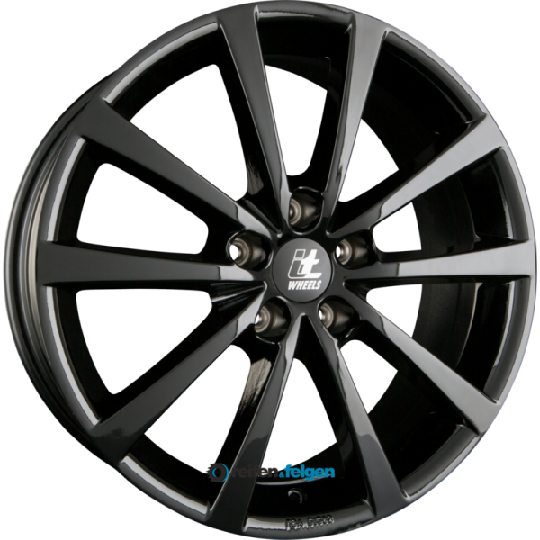 itWHEELS ALICE 7x17 ET50 5x114.3 NB67.1 Glanzschwarz