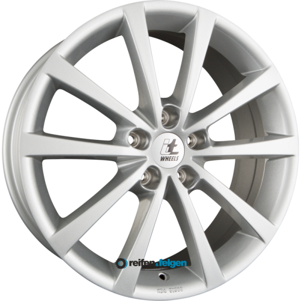 itWHEELS ALICE 7x17 ET50 5x114.3 NB67.1 Glanzsilber