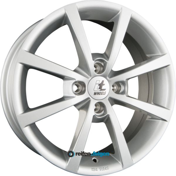 itWHEELS ALISIA 6.5x16 ET32 4x108 NB65.1 Glanzsilber