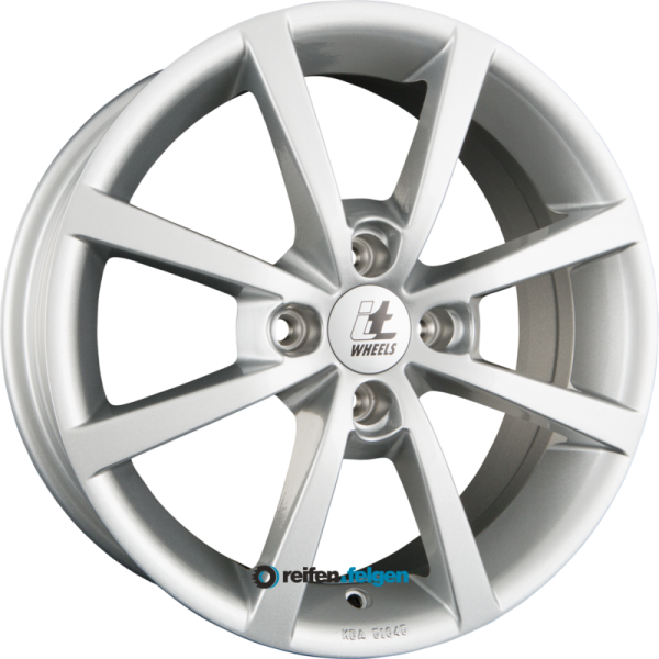 itWHEELS ALISIA 6.5x17 ET20 4x108 NB65.1 Glanzsilber