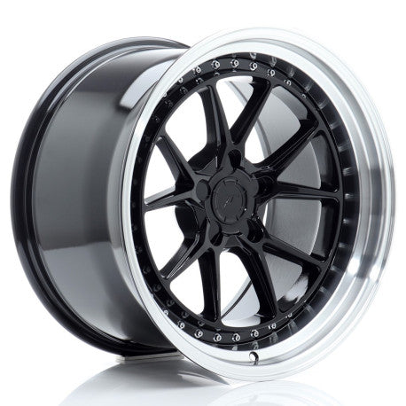 JR Wheels JR39 9,5x19 ET15-35 5H(5x...) Glossy Black w/Machined Lip