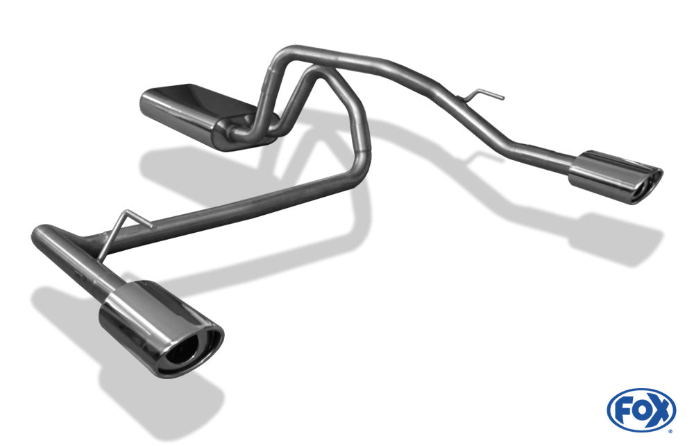 Fox Duplex Auspuff Sportauspuff Endschalldämpfer für Jeep Grand Cherokee WJ/WG