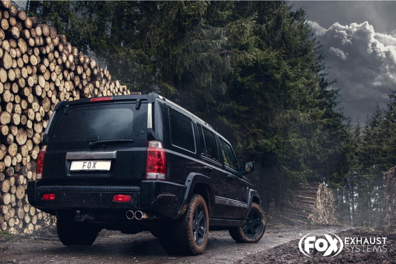 Fox Auspuff Sportauspuff Endschalldämpfer für Jeep Commander WH XK 4,7l 223kW