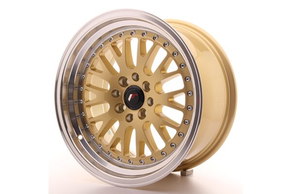 JR Wheels JR10 8x16 ET20 4x100/108 Gold w/Machined Lip