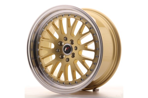 JR Wheels JR10 8x17 ET35 4x100/114 Gold w/Machined Lip