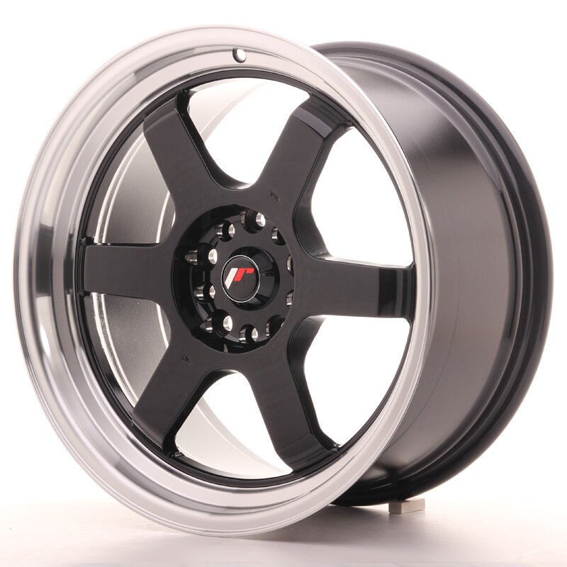 JR Wheels JR12 8x17 ET35 Blank Gloss Black