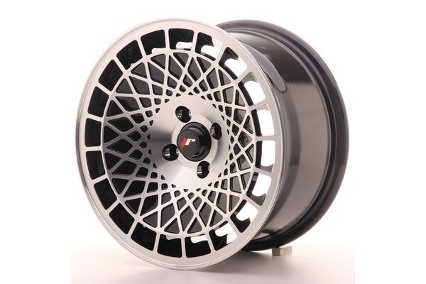 JR Wheels JR14 8x15 ET20 4x100 Gloss Black Machined Face