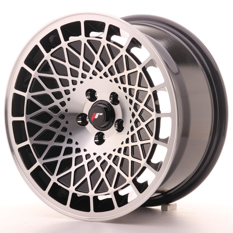 JR Wheels JR14 8x15 ET20 4x100 Gloss Black Machined Face