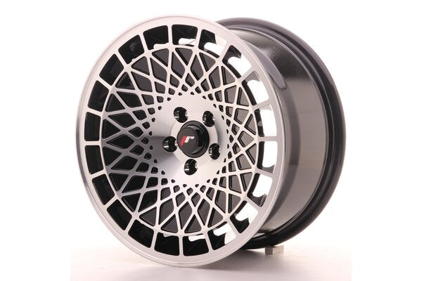 JR Wheels JR14 8x16 ET15 4x100 Gloss Black Machined Face