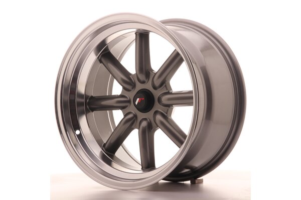 JR Wheels JR19 8x17 ET-20-0 BLANK Gun Metal