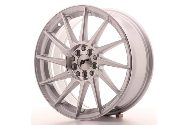 JR Wheels JR22 7x17 ET35 5x100/114 Silver Machined Face