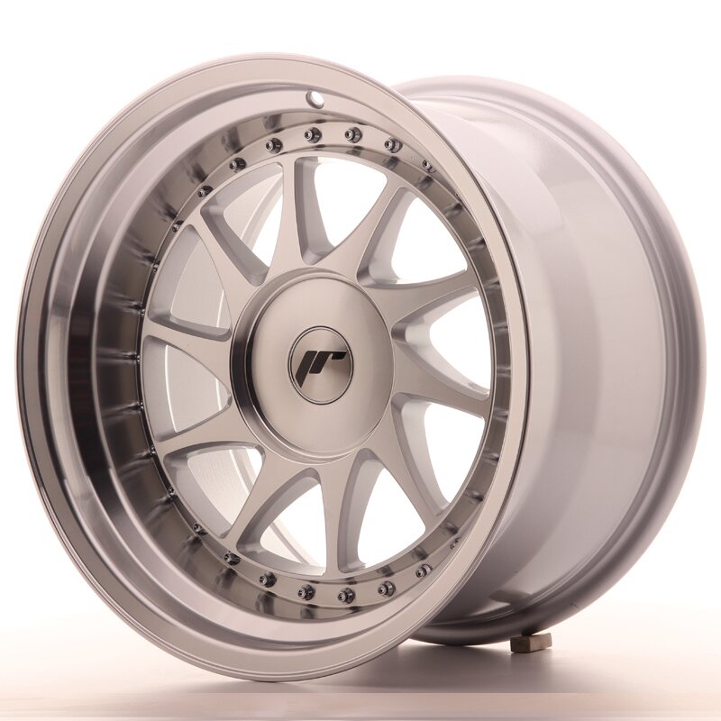 JR Wheels JR26 10x17 ET0-25 BLANK Silver Machined Face