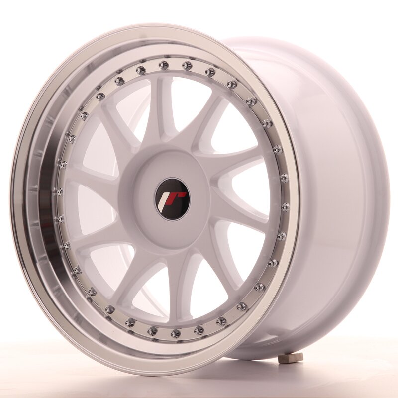 JR Wheels JR26 8,5x18 ET20-40 BLANK White w/Machined Lip