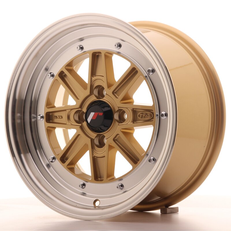 JR Wheels JR31 7.5x15 ET20 4x100 Gold w/Machined Lip