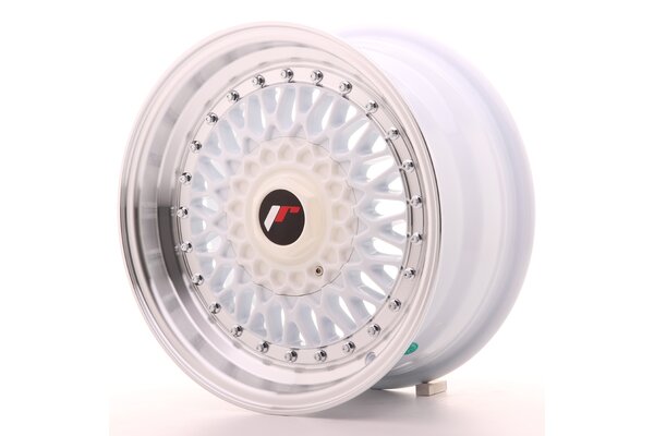 JR Wheels JR9 7x15 ET20 4x100/108 White w/Machined Lip