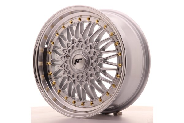 JR Wheels JR9 7,5x17 ET20-35 BLANK Silver w/Machined Lip