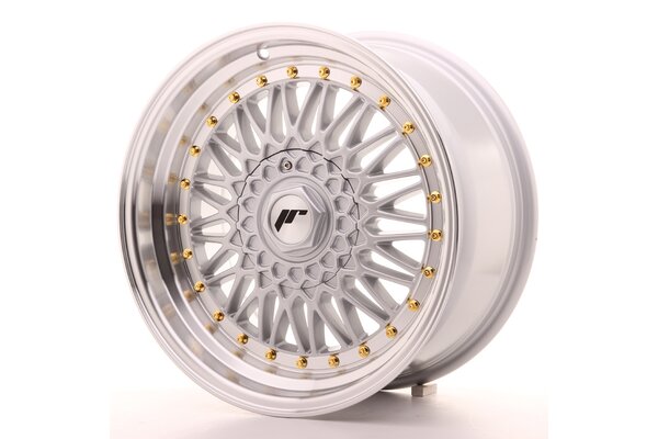 JR Wheels JR9 8,5x17 ET20-35 BLANK Silver w/Machined Lip