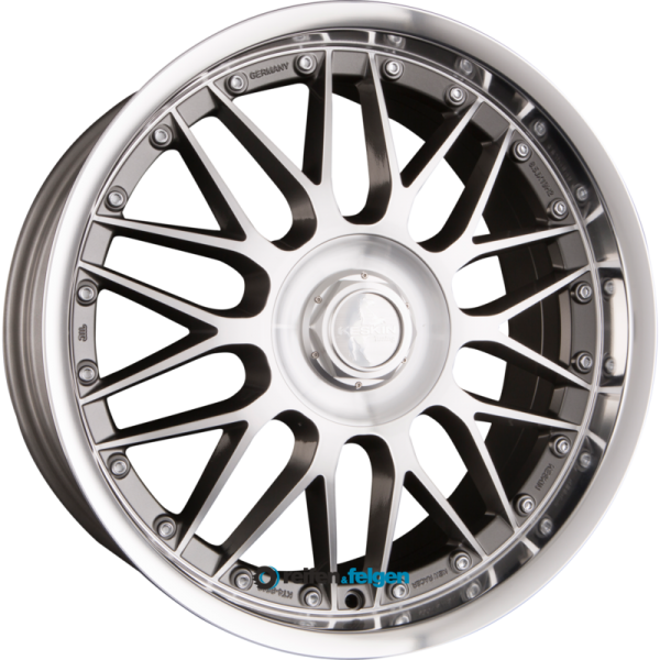 KESKIN KT 4 New Racer 8.5x18 ET40 5x108 5x114.3 NB72.6 Palladium Front Polish (PFP)