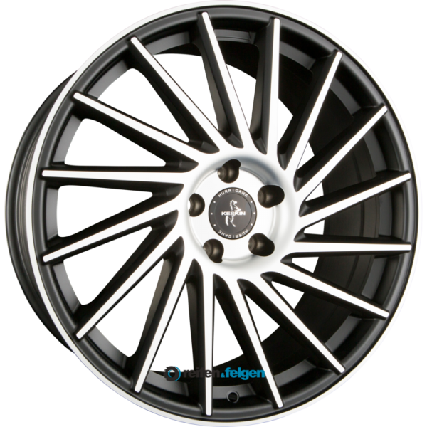 KESKIN KT17 HURRICANE 8.5x19 ET30 5x112 NB72.6 Matt Black Front Polish (MBFP)