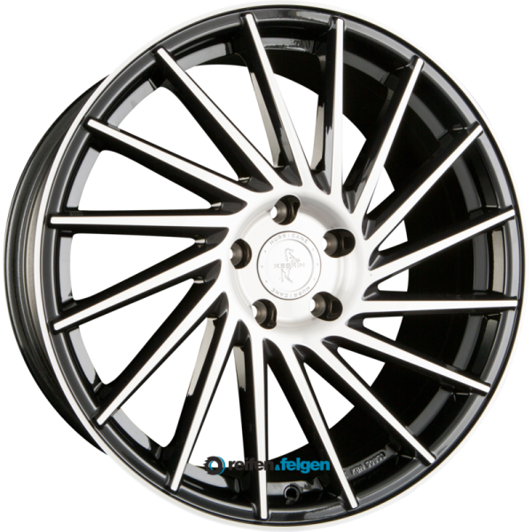 KESKIN KT17 HURRICANE 8.5x19 ET45 5x108 NB72.6 Black Front Polish (BFP)