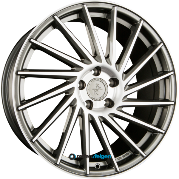 KESKIN KT17 HURRICANE 8x18 ET40 5x114.3 NB72.6 Palladium Front Polish (PFP)