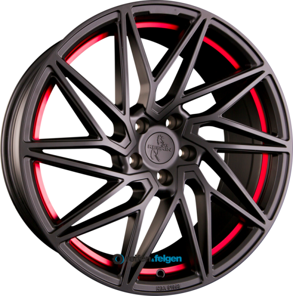 KESKIN KT20 FUTURE 8.5x19 ET30 5x112 NB72.6 Matt Black Red Inside (MBRI)