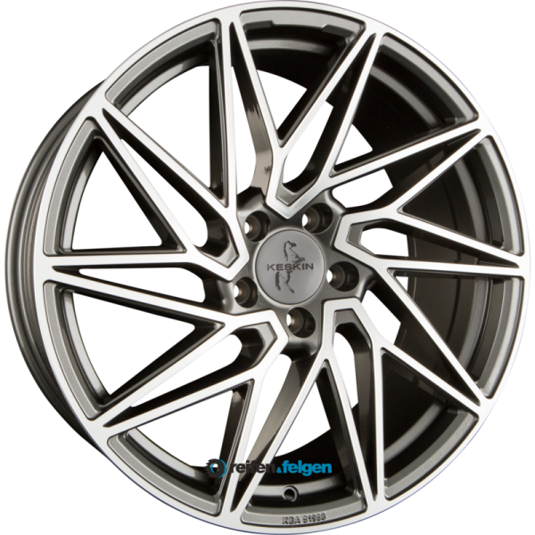 KESKIN KT20 FUTURE 8.5x19 ET30 5x112 NB72.6 Palladium Front Polish (PFP)