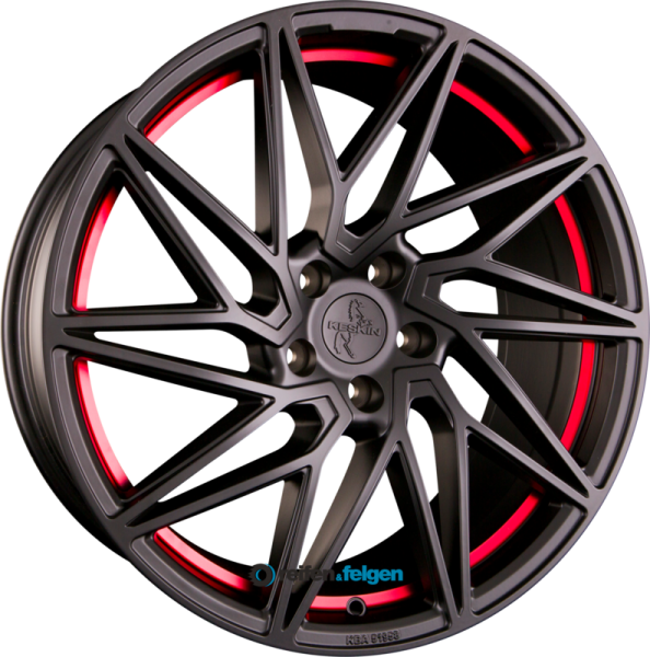 KESKIN KT20 FUTURE 8.5x19 ET45 5x112 NB72.6 Matt Black Red Inside (MBRI)