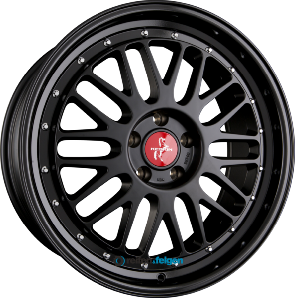 KESKIN KT22 RETRO 8.5x19 ET30 5x112 NB72.6 Matt Black Painted (MBP)