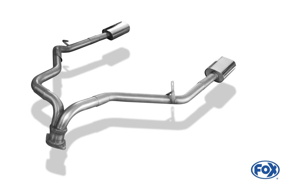 Fox Duplex Endrohrsystem für Kia Sorento Typ JC Facelift V6