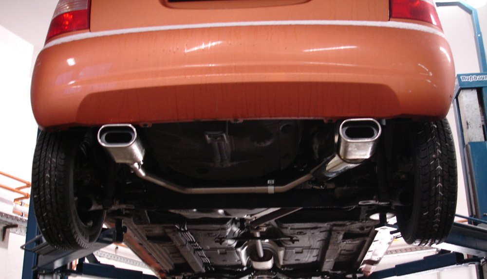 Fox Duplex Auspuff Sportauspuff Endschalldämpfer für Kia Picanto BA 1.0 45 1.1