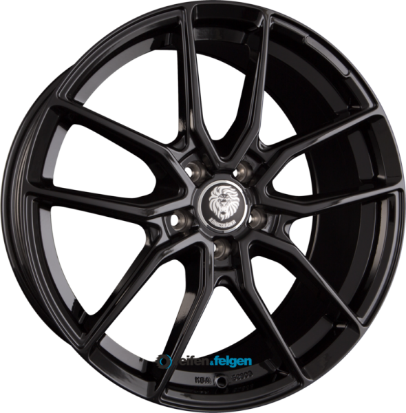 KÖNIGSRÄDER KR1 8x18 ET45 5x120 NB72.6 Black Glossy