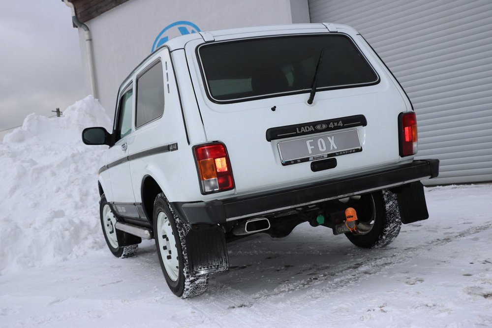 Fox Auspuff Sportauspuff Endschalldämpfer für Lada Niva 4x4 1.7l 61kW