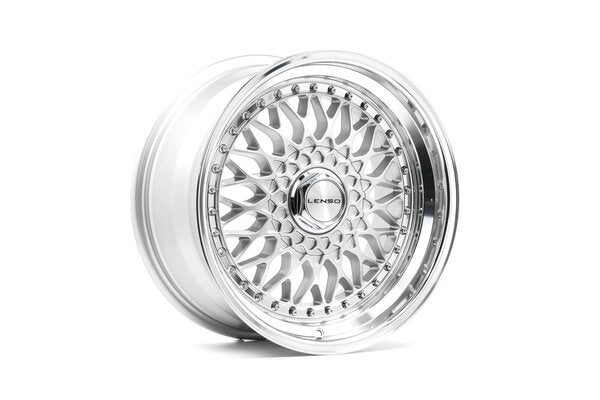 LENSO BSX 7x15 4x100 ET20 NB73,1 GLOSS SILVER & POLISHED