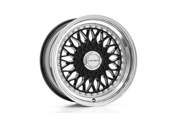 LENSO BSX 8,5x17 4x100 ET25 NB73,1 GLOSS BLACK & POLISHED