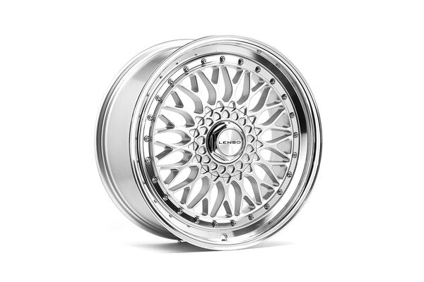 LENSO BSX 8,5x19 5x100 ET35 NB73,1 GLOSS SILVER & POLISHED