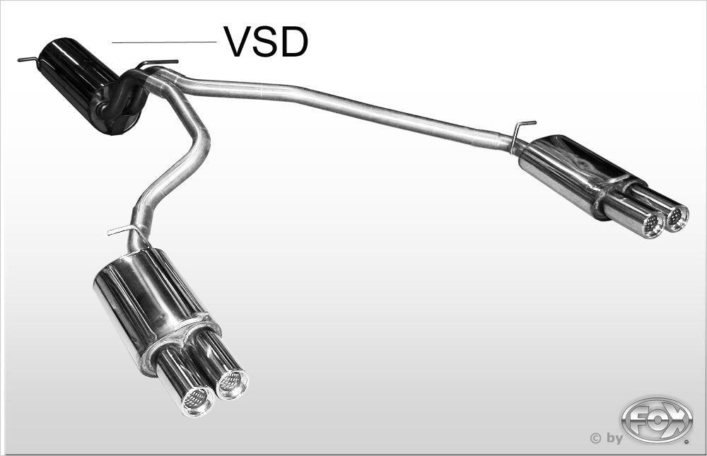 Fox Duplex Auspuff Sportauspuff Komplettanlage für Land Rover Range Rover 2 LP