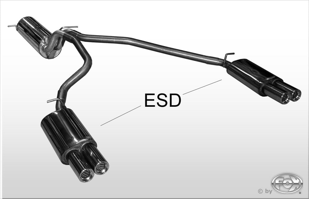 Fox Duplex Auspuff Sportauspuff Komplettanlage für Land Rover Range Rover 2 LP