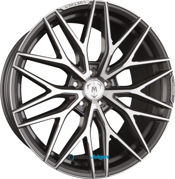 LUETHEN MOTORSPORT EDITION 1 8.5x20 ET40 5x112 NB66.6 Anthracite Poliert