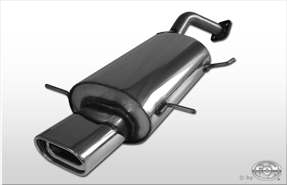 Fox Auspuff Sportauspuff Endschalldämpfer für Mazda 323 BG Stufenheck 1,6l