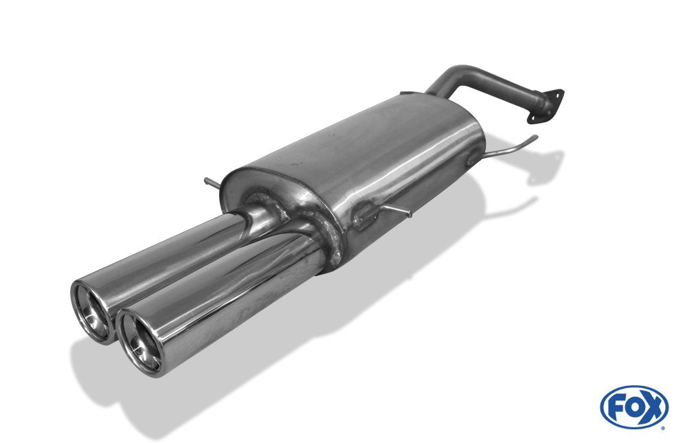 Fox Auspuff Sportauspuff Endschalldämpfer für Mazda 323 BG Stufenheck 1,3l