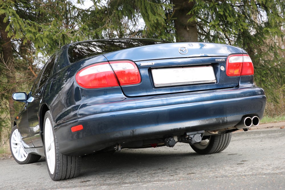 Fox Auspuff Sportauspuff Komplettanlage für Mazda Xedos 9 2,0l 105kW 2,5l