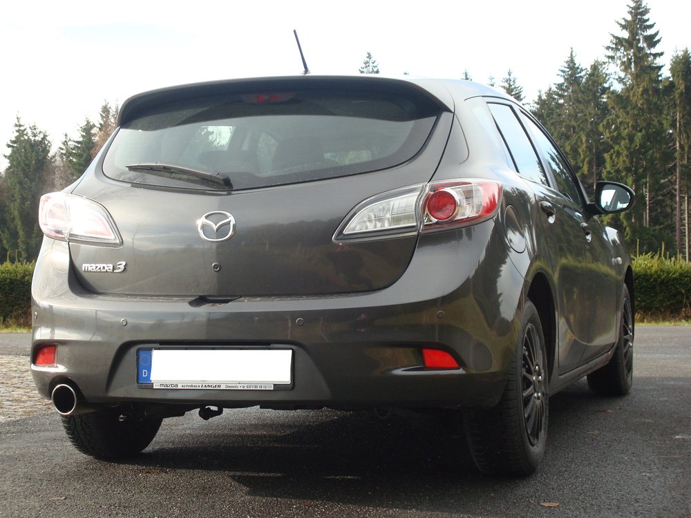 Fox Auspuff Sportauspuff Endschalldämpfer für Mazda 3 BL 1.6l 77kW Bj. 09-