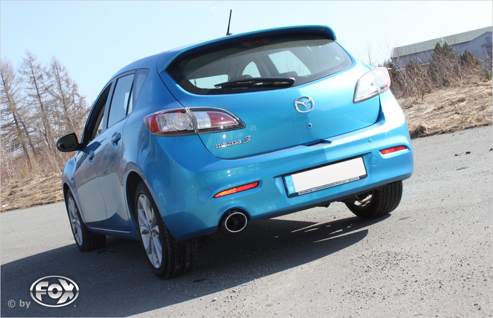Fox Auspuff Sportauspuff Komplettanlage für Mazda 3 - BL 2.2l D 110/136kW