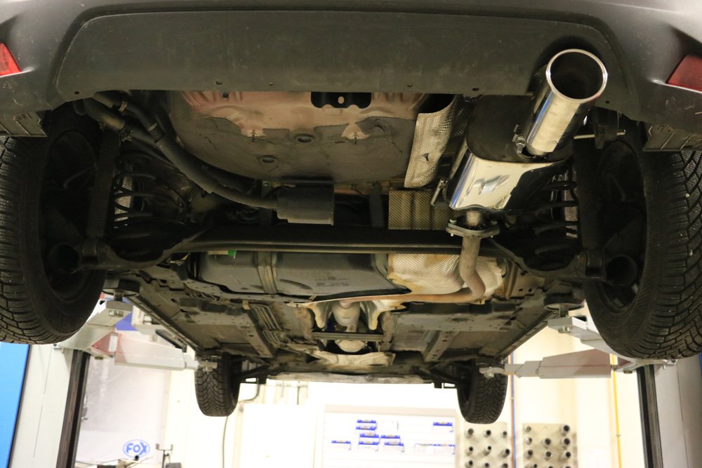 Fox Auspuff Sportauspuff Endschalldämpfer für Mazda 2 - DL/DJ 1.5l 55kW